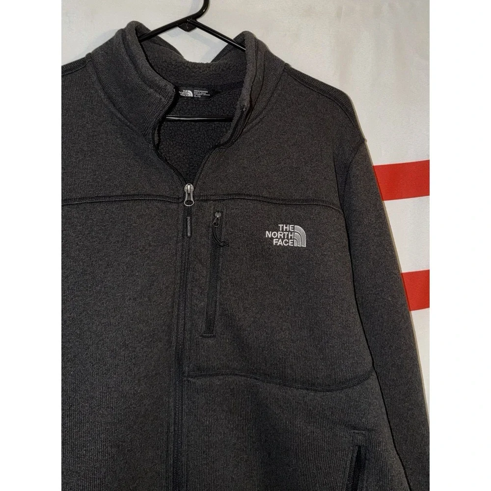 The North Face Full Zip Sweater Mens XL Heather Black
